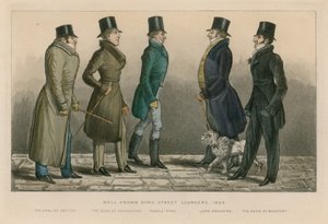 Bekannte Bond Street Loungers, 1820