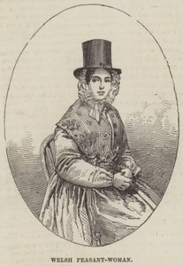 Walisische Bäuerin (Gravur) von English School