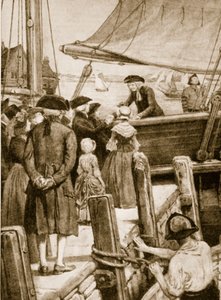 Wesley an Bord der Prince of Wales im Jahr 1787, verabschiedet sich von den Iren