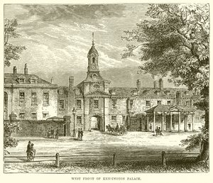 Westfassade des Kensington Palace von English School