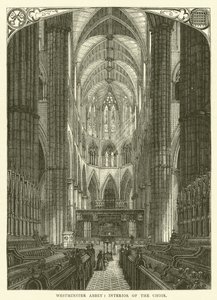 Westminster Abbey, Innenansicht des Chors von English School