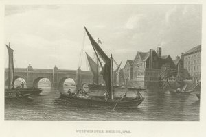 Westminster Bridge, 1745 von English School