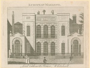 Whitehall Court oder Yard, Vanbrugh House, abgerissen 1898