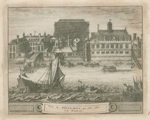 Whitehall vom Fluss Thames von English School