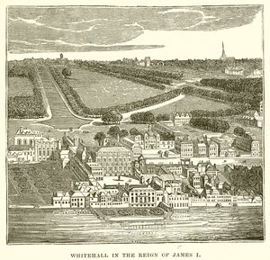 Whitehall zur Zeit von James I. von English School