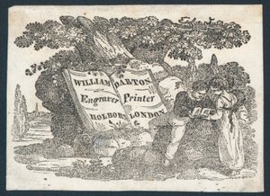 William Darton, Graveur und Drucker, Visitenkarte