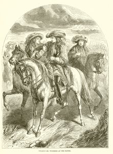 Wilhelm III. verwundet an der Boyne von English School