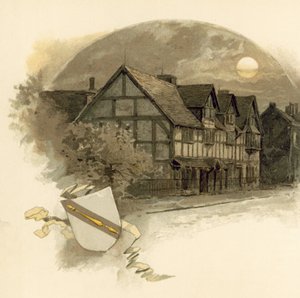 William Shakespeares Geburtshaus in der Henley Street von English School