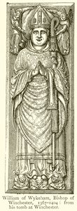 William von Wykeham, Bischof von Winchester, 1367-1404 von English School