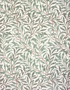 Weidenzweig, Tapetendesign, 1874