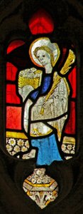 Fenster Ew, Darstellung der Heiligen Dorothea