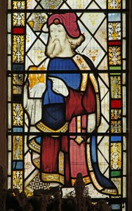 Fenster Ew, Darstellung des Heiligen Joseph von Arimathäa von English School