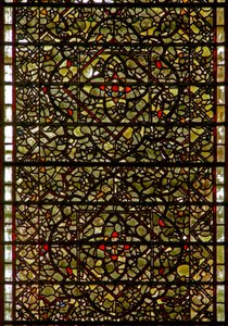 Fenster Fünf-Schwestern, Darstellung von Grisaille von English School