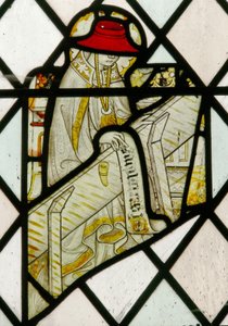 Fenster N3, das St. Hieronymus darstellt von English School