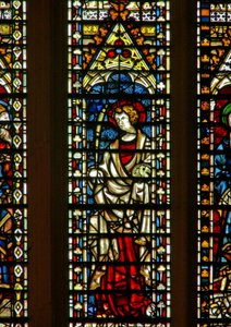 Fenster Ww, den heiligen Johannes darstellend