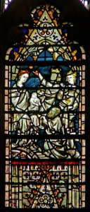 Fenster c6, Darstellung der Anbetung der Heiligen Drei Könige