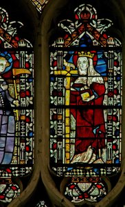 Fenster mit Darstellung von St. Helena von English School