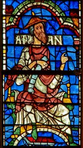 Fenster mit einer genealogischen Figur: Aram