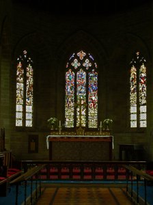 Fenster, Darstellung eines Blicks auf das östliche Ende der Kirche von English School