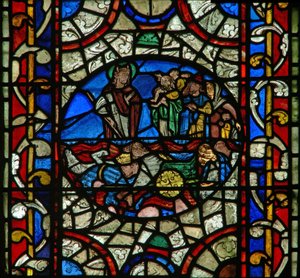 Fenster n.II, Moses; Pharaos Armee ertrinkt im Roten Meer