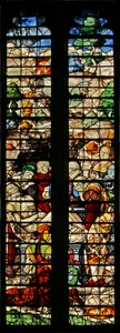 Fenster w15, Darstellung der Grablegung von English School