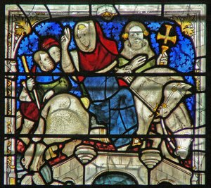 Fenster w5 mit einer Szene aus dem Leben des hl. Wilhelm von English School
