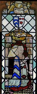 Fenster w7, Darstellung eines Stifters - Elinor Darcey von English School