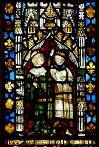 Fenster mit zwei Figuren