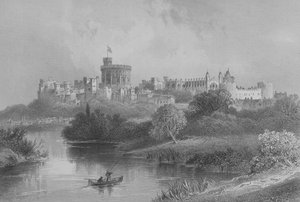 Windsor Castle, aus The Gallery of Geography von Rev. Thomas Milner, veröffentlicht ca. 1880 von English School