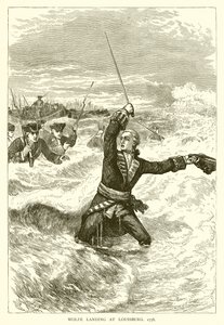 Wolfe landet in Louisburg, 1758