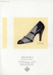 Werbung für Damenschuhe, 1930er von English School