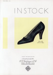 Werbung für Damenschuhe, 1930er von English School