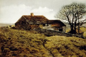 Ein Haus auf dem Moor, nahe Haworth, Yorkshire