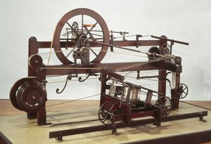 Replik des Spinnmule-Rahmens, erfunden von Samuel Crompton, ca. 1772-79