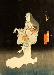 Ichikawa Yonezo als Geist von Oiwa, 1865