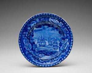 Teller, um 1818-1846 von Enoch Wood and Sons