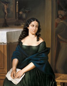 Porträt von Policarpa Salavarrieta (1795-1817), Heldin der Unabhängigkeit Kolumbiens von Epifanio Julián Garay Caicedo