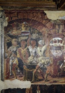 Allegorie des Septembers, Detail des Triumphs des Vulkan, Ansicht seiner Schmiede (Detail)