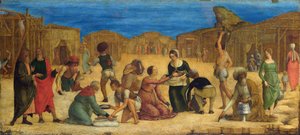 Das Sammeln des Manna in der Wüste Sinai