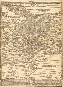 Straßenkarte von Mitteleuropa von Erhard Etzlaub