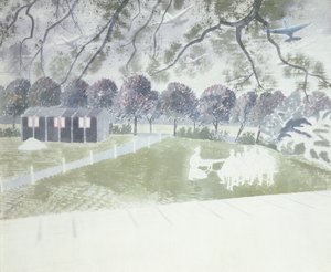 Vorführung einer Waffe von Eric Ravilious