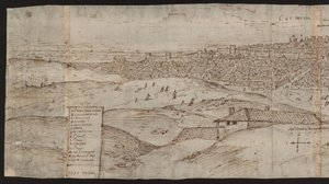 Ganzseitig: Stadtansicht: Carmona, linke Hälfte von Erich Lessing