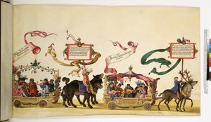 Ganzseitig: Detail aus dem Triumphzug, ca. 1550-1600 von Erich Lessing