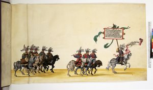 Vollseite: Detail aus dem Triumphzug, um 1550-1600 von Erich Lessing