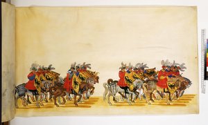 Ganzseitig: Detail aus dem Triumphzug, um 1550-1600 von Erich Lessing