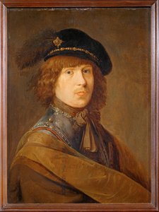 Porträt des Künstlers in Rüstung von Erich Lessing