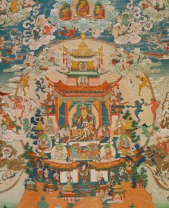 Thangka Zangdog Pelri - Guru Rinpoche auf dem Kupferberg von Erich Lessing