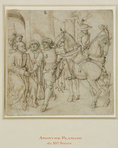 Die Abreise des verlorenen Sohnes oder der heilige Georg besteigt sein Pferd von Erich Lessing