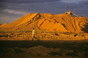 Zinnmine auf dem Jos-Plateau, Nigeria, Afrika