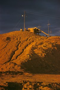 Zinnmine auf dem Jos-Plateau, Nigeria, Afrika